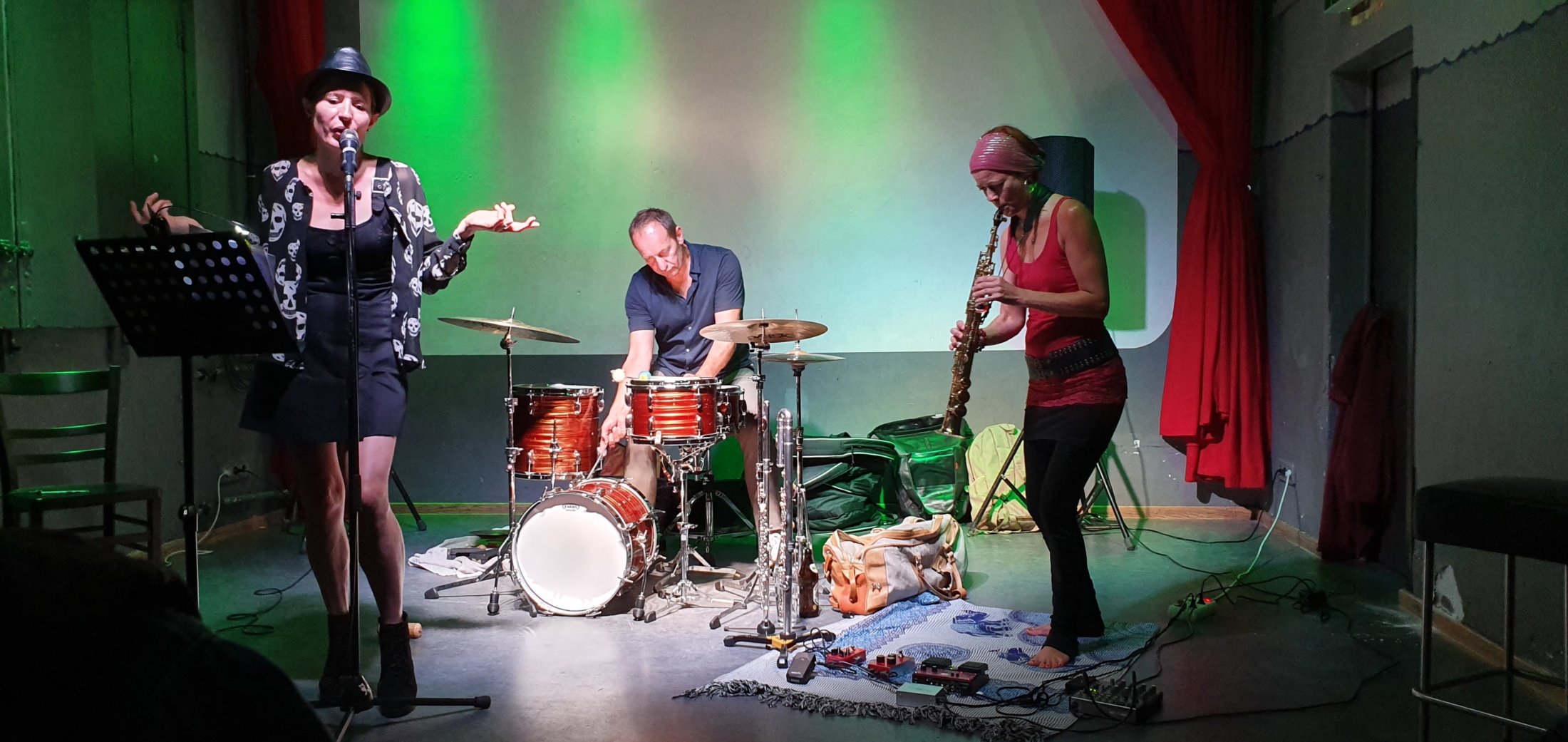Sarah Ines @ impro.visionen #7 mit Karina Erhard und Günter Schaubeder C Karl F Gerber